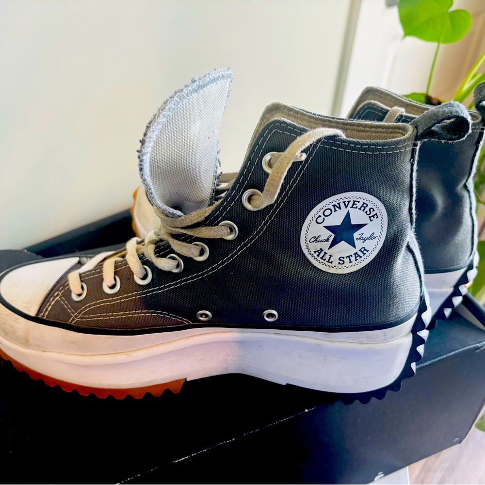 Converse Black and White High-Top Sneakers Classic Design